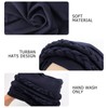 DRESHOW 1 Piece African Women's Turban Braid Headwear Headscarf Chemo