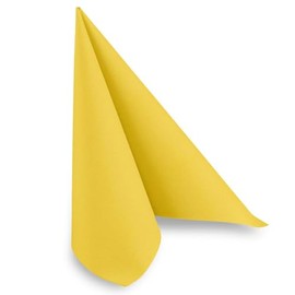 Airlaid Napkins 40 x 40 cm Yellow 1/4 Fold Pack of 50