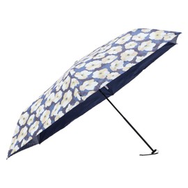 Brao 1BA 17229-29 Folding Umbrella, Parasol, For Rain or Shine, TAFUU Tufu 23.6 inches (60 cm), Lightweight, UV Protection, Light Shading, navy (37)