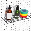 SOLUSTRE 20pcs Pegboard Hooks Kit J Shape Peg Hooks Plastic