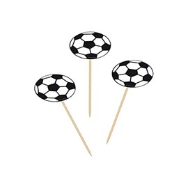 Folat 26224 Fußball Partypicker-20 Stück, Mehrfarbig