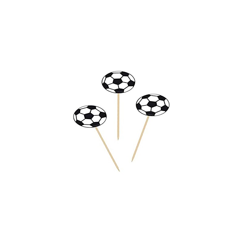 Folat 26224 Fußball Partypicker-20 Stück, Mehrfarbig