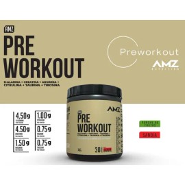 Pre Entreno Amz Pre Workout 450gr 30 Serv Suplemento