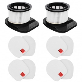 LANROON IZ362H Filters for Shark Rocket Pet Pro IZ162H IZ362H IZ362HT IZ440H IZ462H IZ482H IZ483H Cordless Stick Vacuums, Part XHF161H & 617FJ140, 2 Pack HEPA Filter 4 Pack Foam & Felt Filter Kit