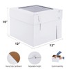 Huoshange Tall Cake Boxes for Tier Cakes,12x12x10 Inch [10Pack ]
