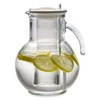 Bormioli Rocco Kufra Glass Pitcher with Ice Container and Lid,