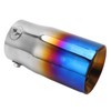 Exhaust Tip 3in Inlet 3.5in Outlet 6.4in Length Straight Edge