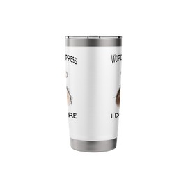 Funny Sarcastic Bear in Specs and Top Hat design Stainless Steel Insulated Tumbler
