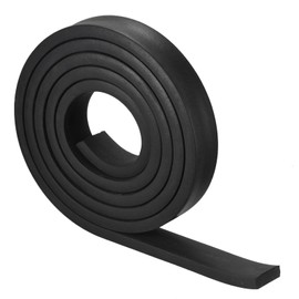 sourcing map EPDM Rubber Foam Sheet Strips 10mm(T) x20mm(W) x2000mm(L), Neoprene Rubber Sheet Rolls for DIY Gasket, Sealing Padding, Reduce Vibration Mat