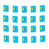 FFILL Saint Lucia Banner Flag String,Saint Lucia Mini Flag Small