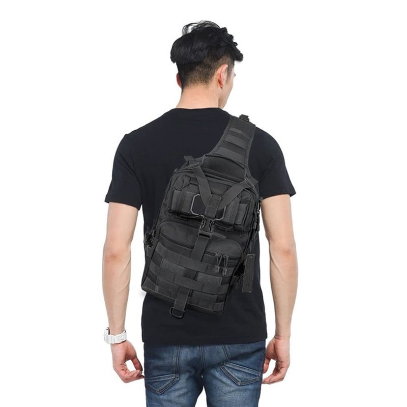 OUTLEYNY Men's Tactical Sling Bag Small Sling Backpack Military Rover