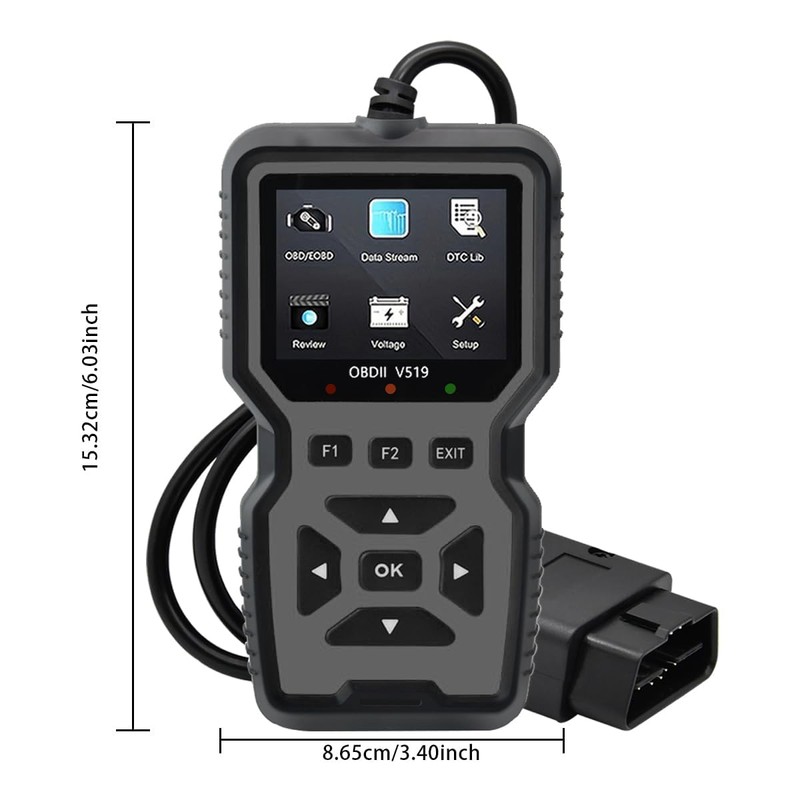 OBD2 Scanner Diagnostic Tool - Check Engine Light Code Reader,