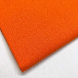 100% Cotton Fabric 60"inch Wide Dress Craft Material Sold by The Metre (Orange)