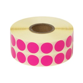 Prolac Marker Dots - 4000 Pieces Colourful Glue Dots on Roll, 15 x 15 - Pink