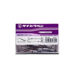 Tachikawa Pin Manufacturing T99100 Nib T99 Round Pens, Pack of 100