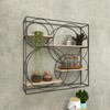 Deco 79 Metal Geometric Wall Shelf, 32" x 7" x