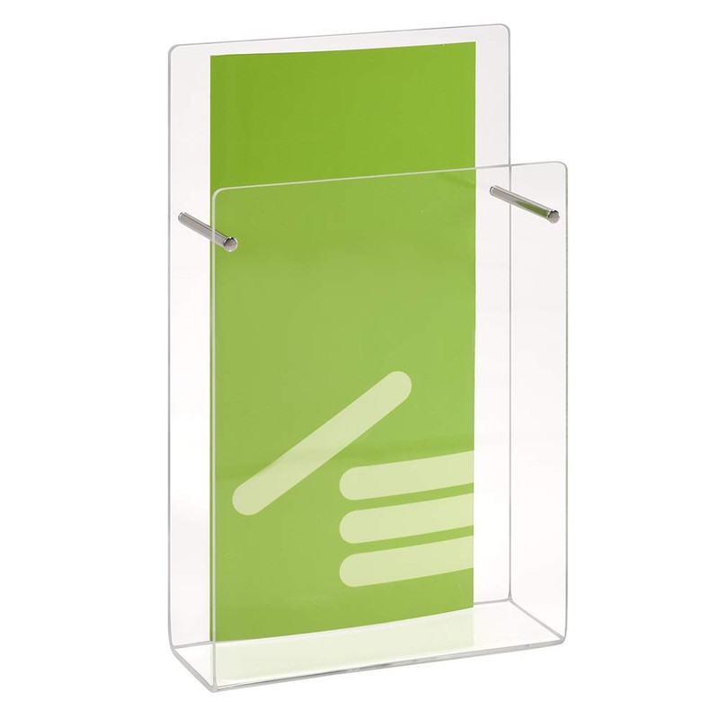 DIN Lang Wall Brochure Holder / Flyer Holder in Portrait