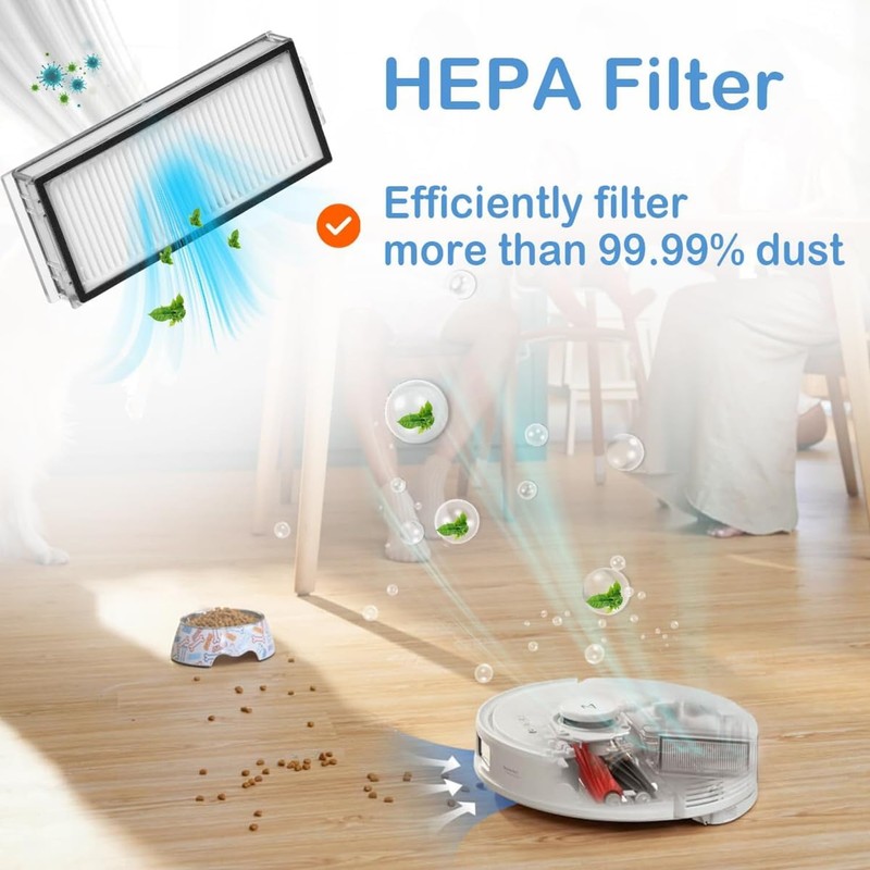 15 pcs Accessories Kit Replacement Parts for Roborock Q5 Pro/Q5