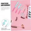 OHPHCALL 1set Portable Eyebrow Tweezers Kit Grip Tweezers for Lash