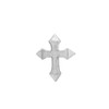 AllSaints Men's Sterling Silver Cross Stud Single Earring