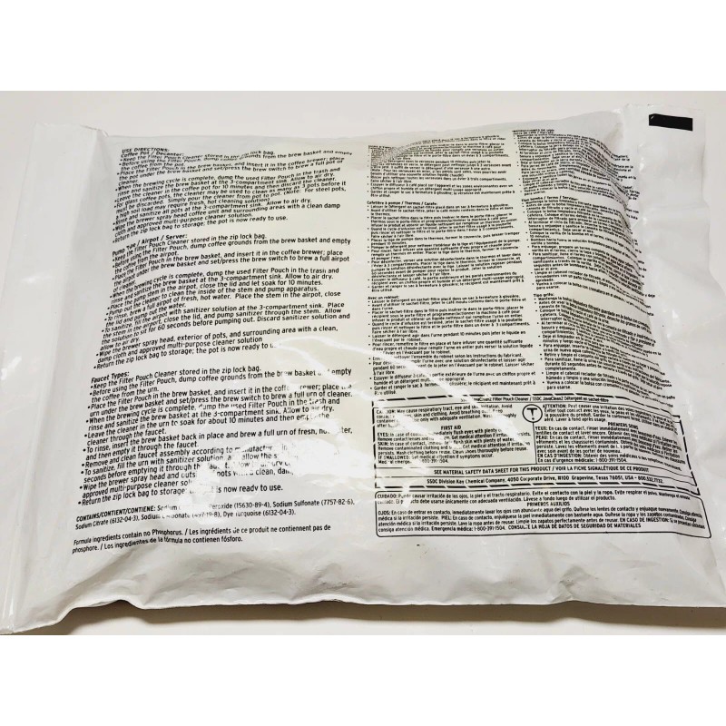 Ssdc JavaClean2 112167 Coffee Cleaner Detergent