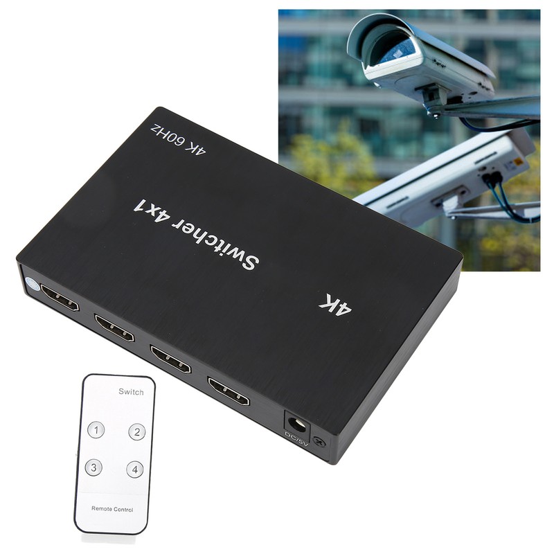 4Kx2K HD Multimedia Interface Switch 4X1 Mouse Keyboard Control Video