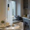 Omgomne Modern Pendant Light Fixture Kitchen Island,1-Light Black Gold GU10