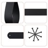 Shonmogar Curtain Rod Holders,Set of 8 Leather Curtain Rod Brackets