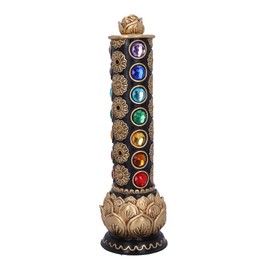 Nemesis Now Chakra Totem Incense Burner, Gold, 31cm