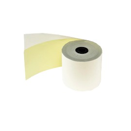 (4 Rolls) 2 Ply Carbonless Rolls 3" X 95 Feet White/Yellow Receipt Paper POS Cash Register Two Ply White/Canary for Star Micronics SP700