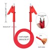 Cleqee 2PCS Alligator Clips Test leads Double Ended Crocodile Clip