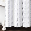 Lush Decor Hygge Stripe Shower Curtain, 72" x 72", Navy
