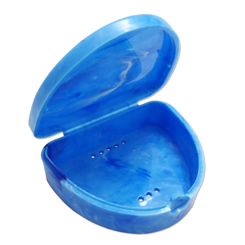 Slim Orthodontic Marble Dental Case x 2 - Colour Choices