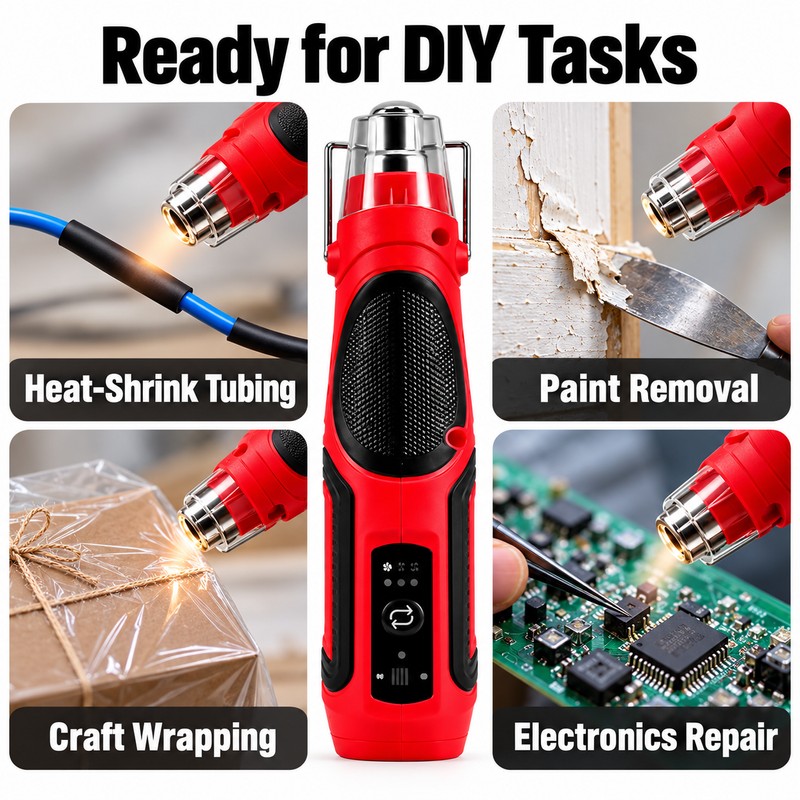 Cordless Mini Hot Air Gun – Rechargeable Handheld Heat Tool