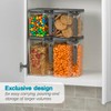 Polder Handle-It Canister, BPA-Free Plastic, Stackable Kitchen Storage Container, Air-Tight