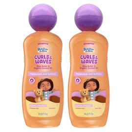 Ricitos de Oro Curls & Waves Shampoo: Defines & Highlights Natural Curls, Moisturizes & Smoothes, Frizz Control, Deep Cleanses Scalp, Baby Shampoo, Ideal for Kids & Toddlers, 16.9 oz, 2-Pack