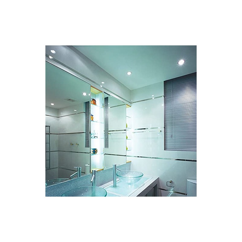 Jesco Lighting TM405AB 4-Inch Aperture Low Voltage Trim Recessed Light,