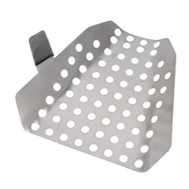 Ergonomic Stainless Steel Popcorn Scoop with Holes for Movie Theater Shop