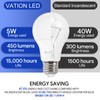 VATION 12 Pack A19 LED Light Bulb, 40 Watt Equivalent,