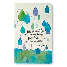 Compendium Softcover Journal - Individually, we are one drop. Together, we are an ocean. – A Write Now Journal with 128 Lined Pages, 5”W x 8”H