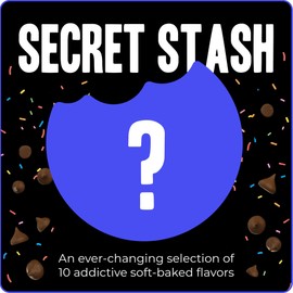 My Cookie Dealer Soft Baked Cookies, Secret Stash (10-Pack, 4oz Cookie) - Assorted Flavors Individually Wrapped Travel Snacks - Fresh & Chewy Gourmet Cookies Variety Pack for Snacking & Gifting