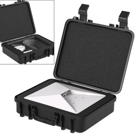 AUSSIFUR Starlink Mini Storage Case, Waterproof Hard Case Fits for Starlink Mini Dish Kit, With Precision Cut Foam For Starlink Mini Dish, Kickstand, Power Adapter, Pipe Adapter, Cables and More