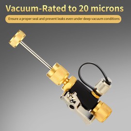 YUNPLE HVAC Valve Core Removal Tool, 1/4" Vacuum-Rated Valve Core Removal Tool for Home AC Appliance, Compatible with R22 R410A R134A, Essential HVAC Tools