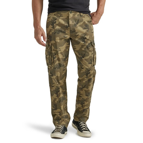 Lee Men's Wyoming Relaxed Fit Cargo Pant, Native Camo, 34W