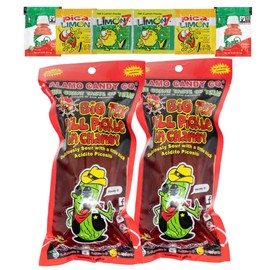 Chamoy Pickles - Pack of 2 Big Tex Dill Pickle in Chamoy Sauce | Includes Tajin, Pica Limon & Limon 7 | Pepinillos con Chamoy