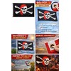 Aktivhandel Bandiera dei pirati, 90 x 150 cm, con teschio,