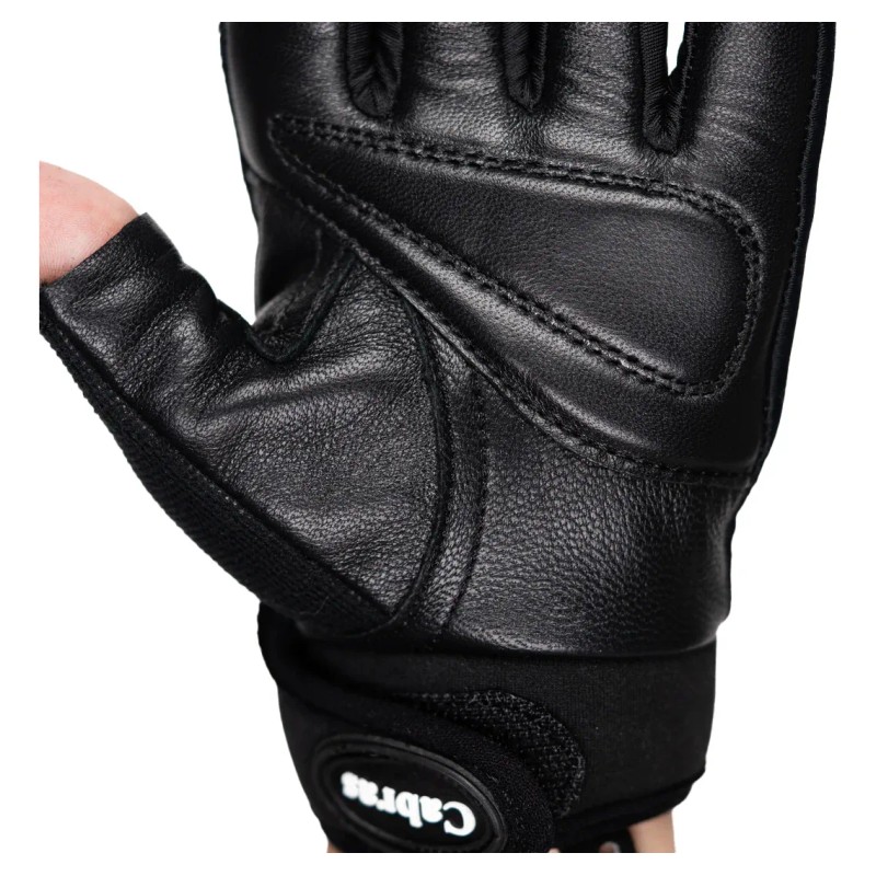 Guantes Cabra Gym Aerofit Negro Mujer Piel