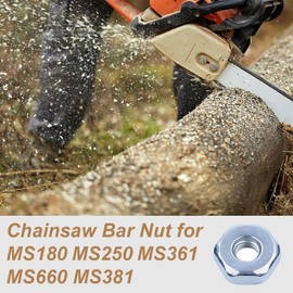 PYEUIFT Pack of 10 Sprocket Cover Nuts for STIHL MS170 MS171 MS180 MS181 MS250 MS251 MS211 MS390 Replacement Parts and More Models, Stainless Steel M8 Nut Sprocket Cover Replacement Parts Nuts M8