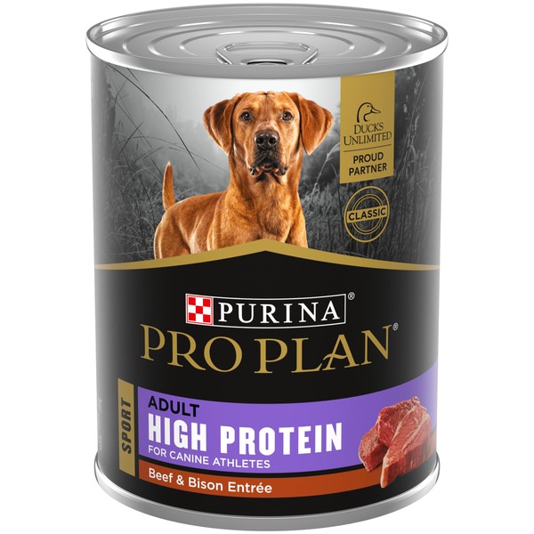 Purina Pro Plan Sport High Protein Beef & Bison Entrée Wet Dog Food - (12) 13 oz. Cans