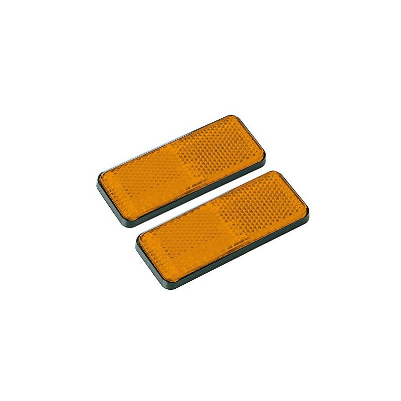 Lampa 20541 Euro-Norm, Catarifrangenti rettangolari - 90x35 mm - Arancio